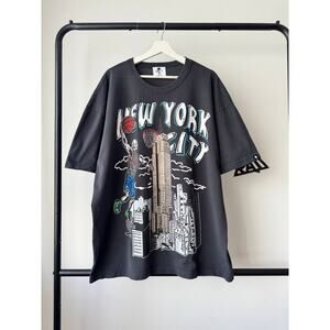 Warren Lotas New York City Skeleton Basketball Tee